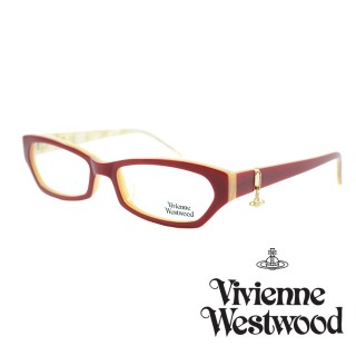 【Vivienne Westwood】光學鏡框閃耀星星垂飾英倫龐克風-紅 VW167 07(紅 VW167 07)