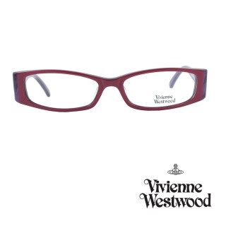 【Vivienne Westwood】光學鏡框斑紋英倫風-暗紅/紫-VW163 01(暗紅/紫-VW163 01)
