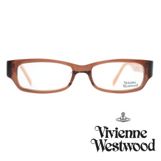 【Vivienne Westwood】光學鏡框英倫龐克風-透褐-VW191 04(透褐-VW191 04)