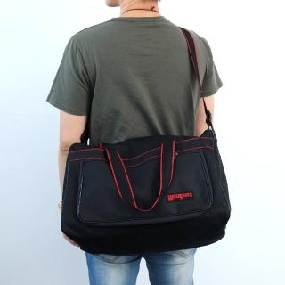 黑紅配色手提兩用旅行袋(旅行包)