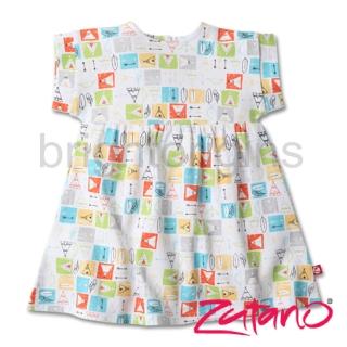 【美國ZUTANO】短袖洋裝~寶寶款(花園帳篷-12個月)