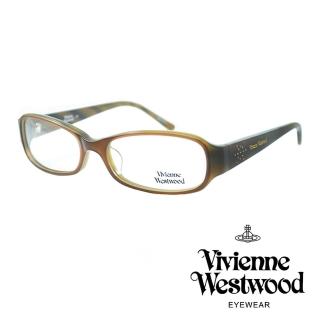 【Vivienne Westwood】光學鏡框時尚晶鑽英倫風-琥珀褐174 03(琥珀褐-VW174 03)