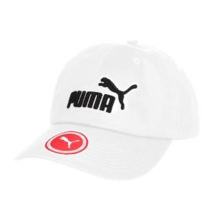 【PUMA】基本系列棒球帽-遮陽 防曬 帽子 鴨舌帽 白黑(05291910)