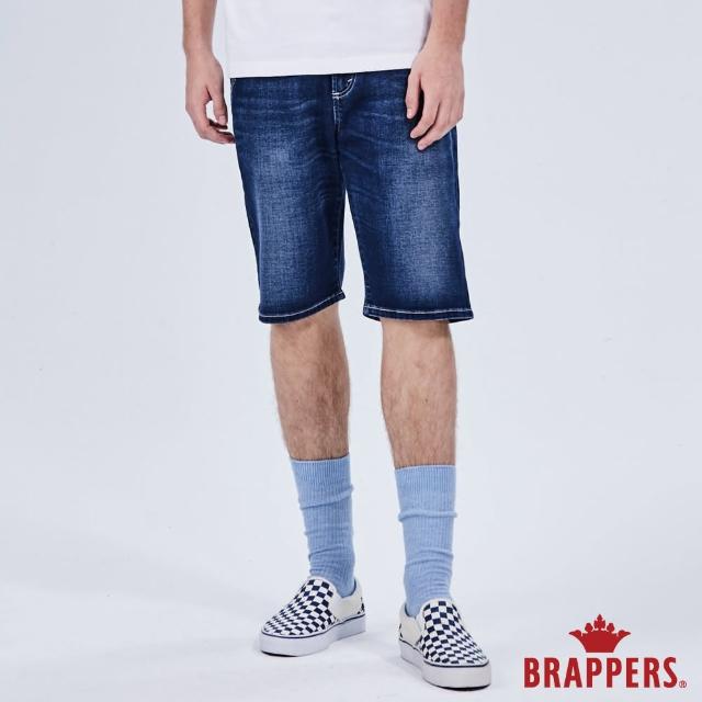 【BRAPPERS】男款 HM-中腰系列-彈性五分褲(藍)