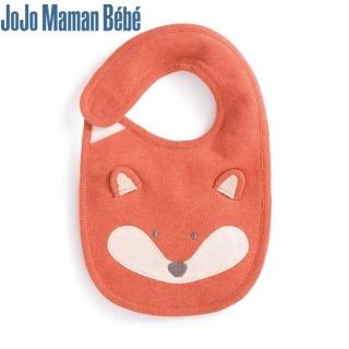 【JoJo Maman BeBe】純棉圍兜單入組 _ 俏皮狐狸(JJB-D8693)