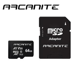 【ARCANITE】Micro SDXC U3 V30 A1 64GB 記憶卡