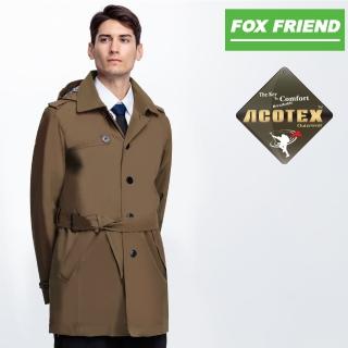 【FOX FRIEND 狐友】紳士風格防水鋪棉外套(369 深卡)