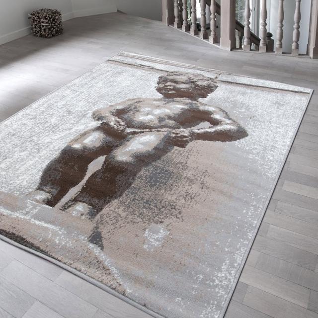 【Ambience】比利時Shiraz 現代地毯--尿尿小童(120x170cm)
