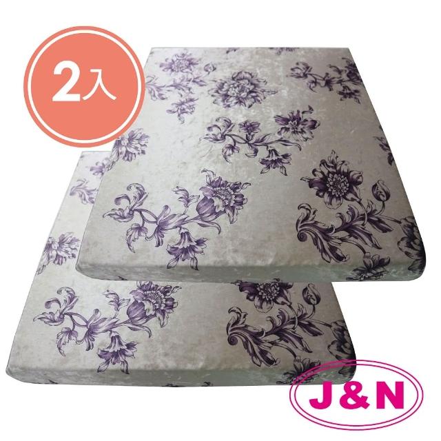 【J&N】蜜絨立體坐墊 - 55x55cm(紫色-2入組)