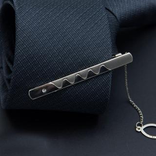 【拉福】造型6CM高檔領帶夾領夾滿曲(附盒)