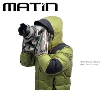 【MATIN】單眼單反相機罩防水相機雨衣M-7101迷彩附背帶環(雙袖防風罩防塵罩 適打鳥拍鳥)