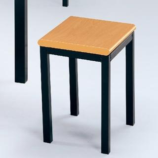 【ONE 生活】斯特單人板凳(木紋色板面鐵腳椅)