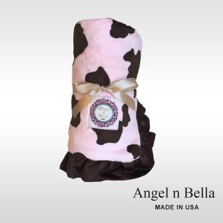 【Angel n Bella】頂級花苞攜帶毯 禮盒裝(粉紅小牛)