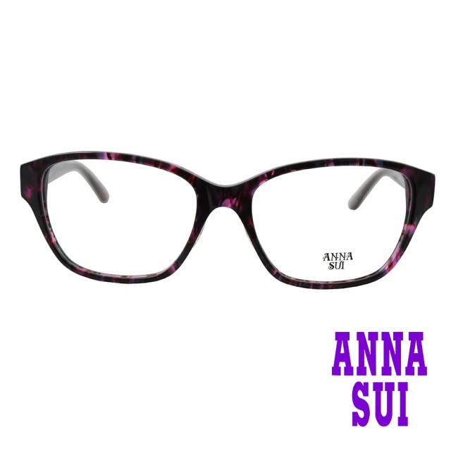 【ANNA SUI 安娜蘇】日系玫瑰花語造型光學眼鏡-琥珀紫(AS584-735)