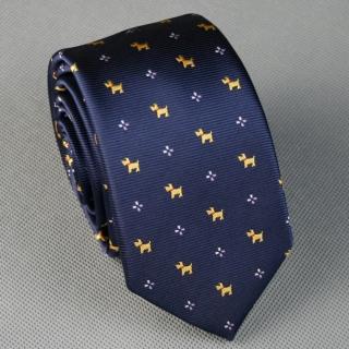 【拉福】領帶窄版領帶6cm領帶拉鍊領帶(兒童黃狗)