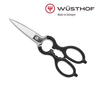 【WUSTHOF 三叉】德國三叉牌Shears 多功能廚房剪刀_黑(料理剪刀)