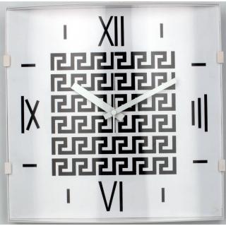 【鐘情坊 JUSTIME】設計個性風格方型時鐘 清晰易讀 靜音掛鐘(靜音滑行省電 方形時鐘 壁鐘 家飾品掛鐘)