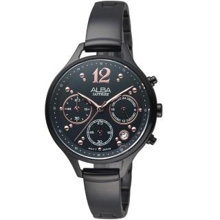 【ALBA】俏皮時尚腕錶(VD53-X335SD AT3F19X1 黑色)