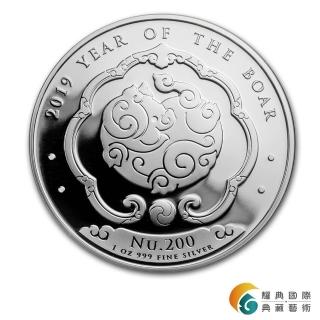 【耀典真品】不丹 豬年生肖 1 盎司銀幣