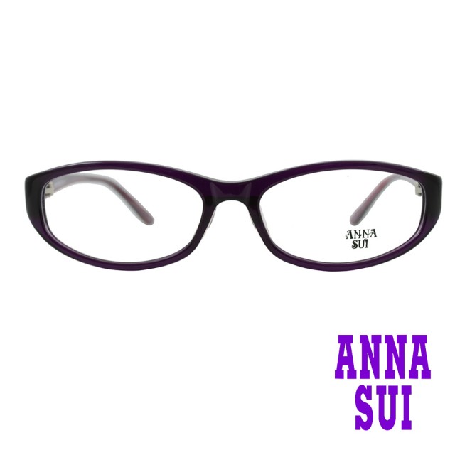 【ANNA SUI 安娜蘇】日系浪漫玫瑰造型光學眼鏡-透紫(AS579-708)