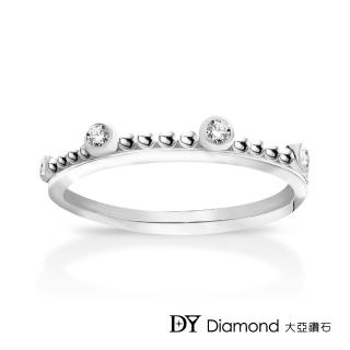 【DY Diamond 大亞鑽石】L.Y.A輕珠寶 18K白金 古典 鑽石線戒