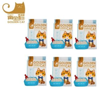 【Golden Cat黃金貓】天然環保豆腐貓砂-原味/綠茶/水蜜桃6L(6包組)