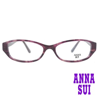 【ANNA SUI 安娜蘇】日系工業漫畫風薔薇造型光學眼鏡-琥珀紫(AS575-702)