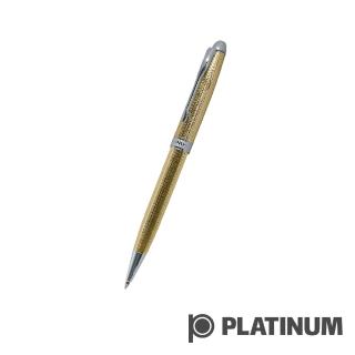 【PLATINUM 白金】原子筆 日系 雕花鍍金 雙色筆尖(BKG-1000)