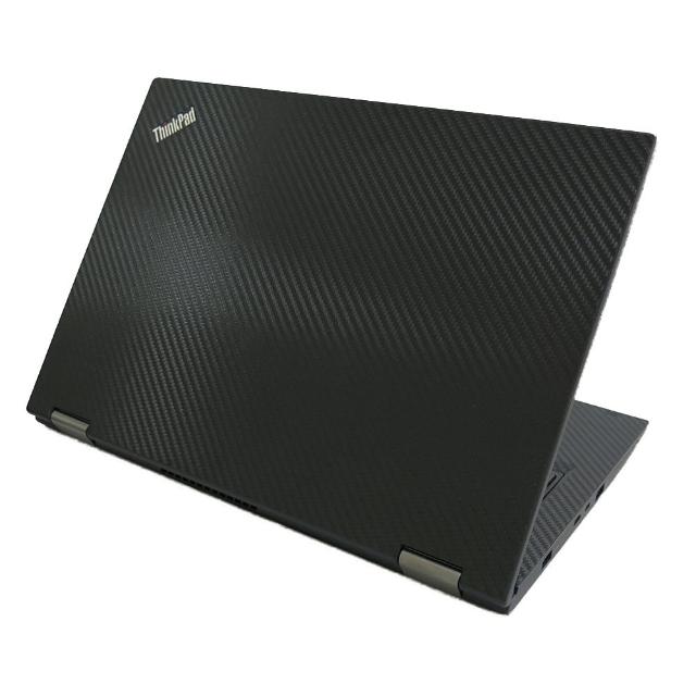 【Ezstick】Lenovo ThinkPad X380 YOGA 黑色立體紋機身貼(含上蓋貼、鍵盤週圍貼、底部貼)