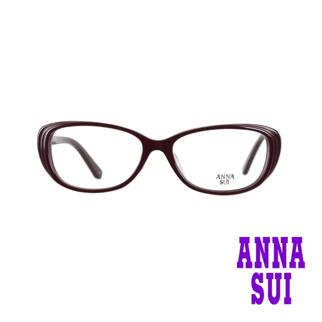 【ANNA SUI 安娜蘇】立體多層次造型光學眼鏡-黯紅(AS606-270)