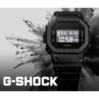 【CASIO 卡西歐】學生錶 G-SHOCK 經典人氣電子錶 畢業禮物(DW-5600BB-1)
