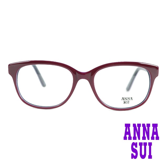 【ANNA SUI 安娜蘇】日系線條漫畫造型光學眼鏡-黯紫(AS568-717)