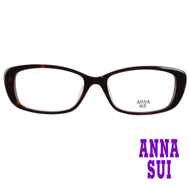 【ANNA SUI 安娜蘇】簡約馬賽克玫瑰造型光學眼鏡-咖(AS607-270)
