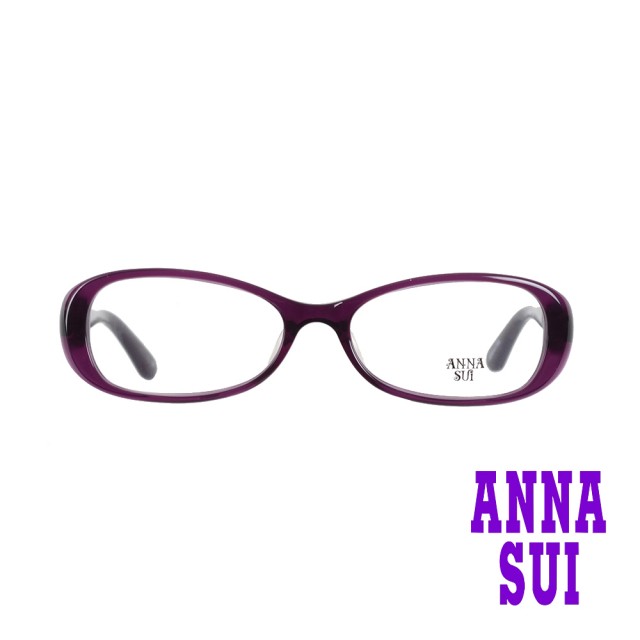 【ANNA SUI 安娜蘇】宮廷螺旋花紋造型光學眼鏡-黯系古典紫(AS599-718)