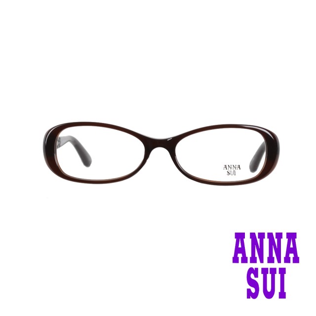 【ANNA SUI 安娜蘇】宮廷螺旋花紋造型光學眼鏡-古典咖(AS599-112)