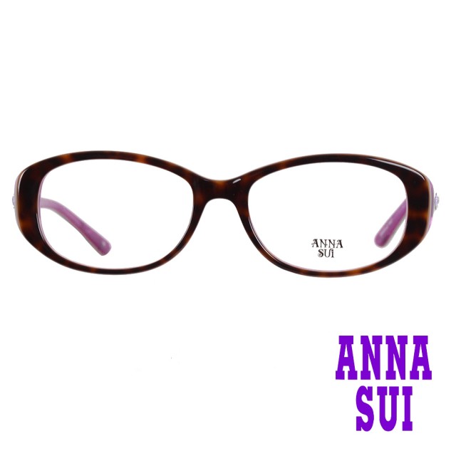 【ANNA SUI 安娜蘇】典雅仿舊玫瑰造型光學眼鏡-漸層琥珀咖(AS604-103)