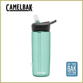 【CAMELBAK】600ml eddy+多水吸管水瓶 海藍綠(全新設計/水壺/水瓶/多喝水)