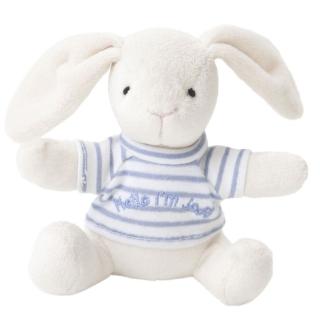 【JoJo Maman BeBe】藍色兔寶寶玩偶(JJB7108B)