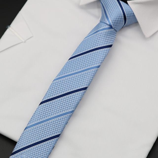 【拉福】藍天中窄版領帶6cm領帶拉鍊領帶(兒童)