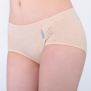 【Swear 思薇爾】彩棉系列M-XL素面中低腰平口內褲(蜂蜜膚)