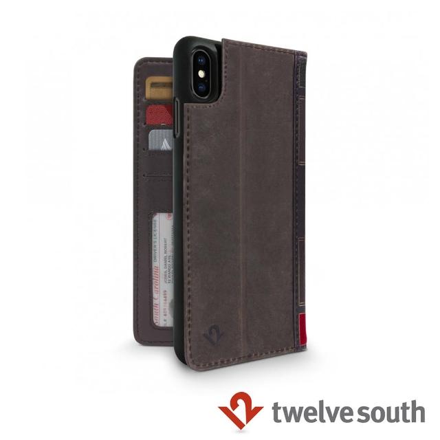 【Twelve South】BookBook iPhone Xs Max 復古書仿舊皮革保護套(棕色)