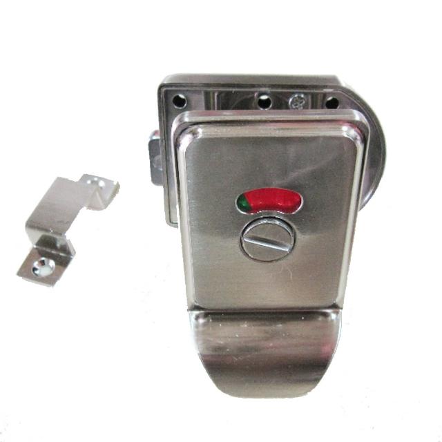 不鏽鋼浴廁門閂 LA-16 方型指示鎖 定位型指示鎖 表示錠 安全指示鎖 紅色/綠色 橫拉門(表示鎖 安全鎖)