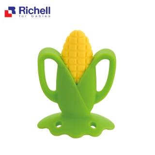 【Richell 利其爾】寶寶咬咬系列固齒器 - 玉米(附盒)