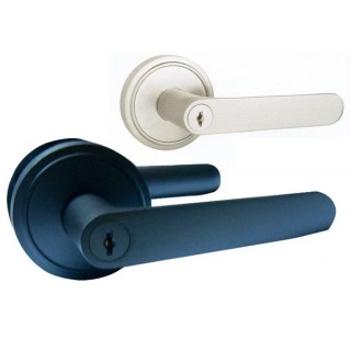 LS-700-1（SN/DBK） 日規水平鎖60mm 三鑰匙 大套盤 把手鎖 房門鎖(通道鎖 客廳鎖 辦公室門鎖)