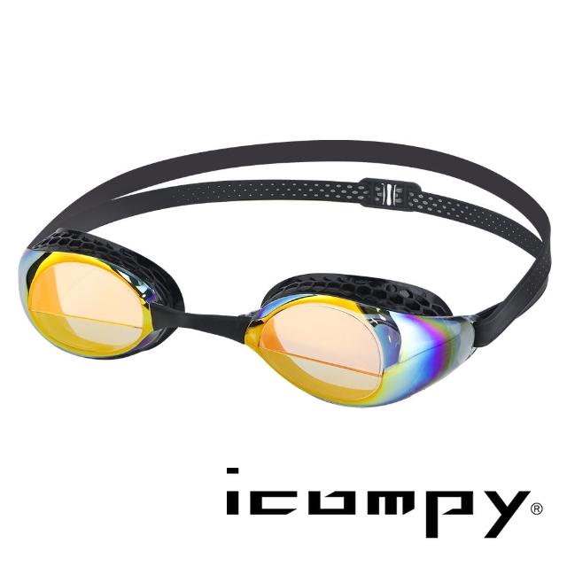 【icompy】運動泳鏡 VC-952(蜂巢式 防霧 抗UV 電鍍)