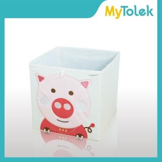 【MyTolek 童樂可】藏寶盒-培培豬(收納布箱)