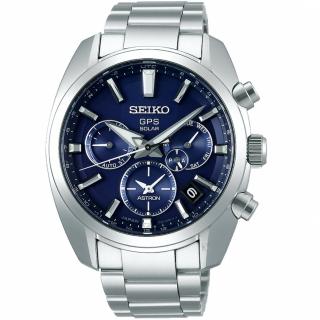 【SEIKO 精工】ASTRON 5X53雙時區太陽能手錶 戶外 春遊(5X53-0AJ0B SSH019J1 藍)