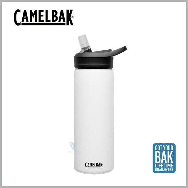 【CAMELBAK】600ml eddy+多水吸管保冰/溫水瓶 經典白(CB1649101060 隨行杯)