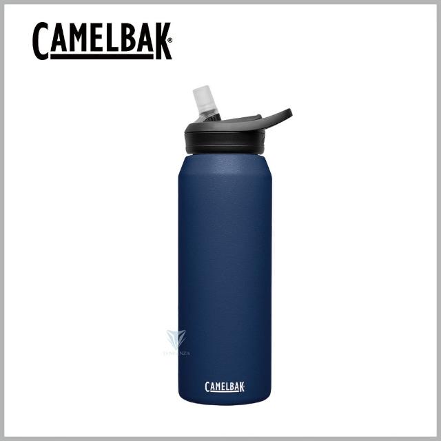 【CAMELBAK】1000ml eddy+多水吸管保冰/溫水瓶  海軍藍(CB1650401001 隨行杯)
