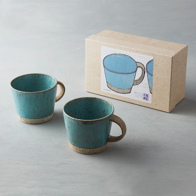 【有種創意食器】日本美濃燒 - 細刻紋馬克對杯禮盒組(2件式)